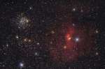 Туманность Пузырь и M52