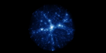 Распределение тёмной материи в симуляции "Большой"