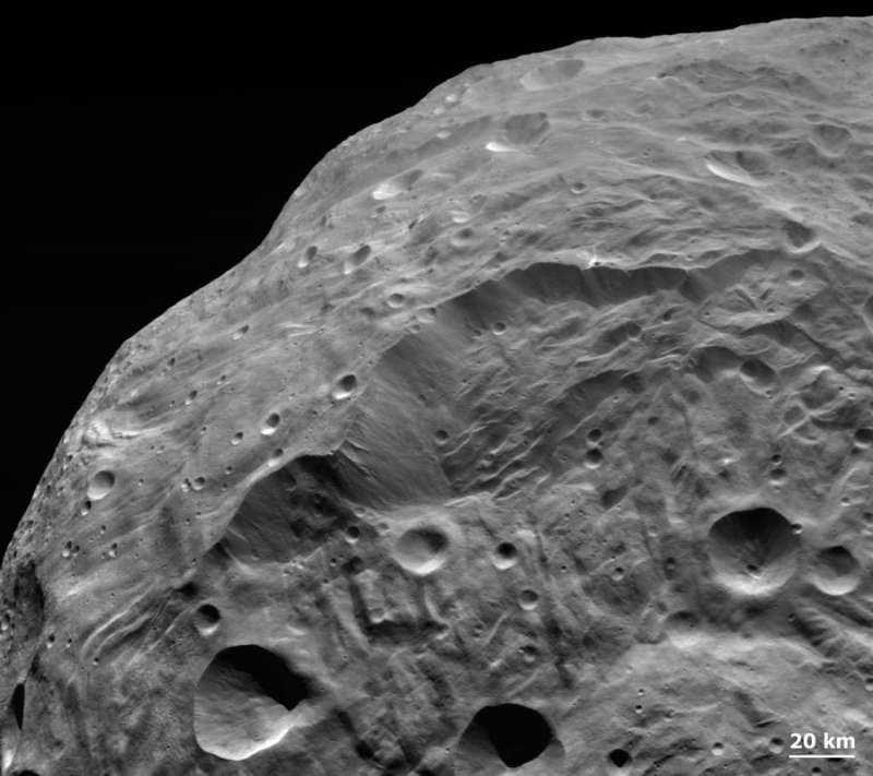 A Landslide on Asteroid Vesta
