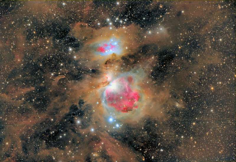 Dust of the Orion Nebula