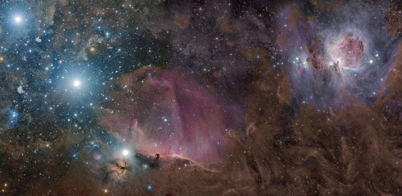 Orion in Gas, Dust, and Stars