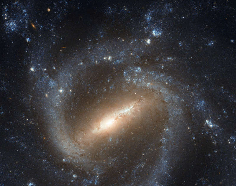 NGC 1073: спиральная галактика с перемычкой