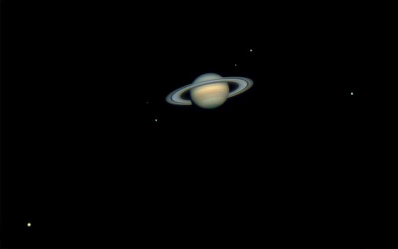 Six Moons of Saturn