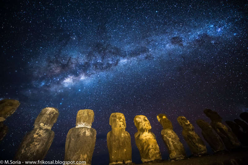 Milky Way Above Easter Island