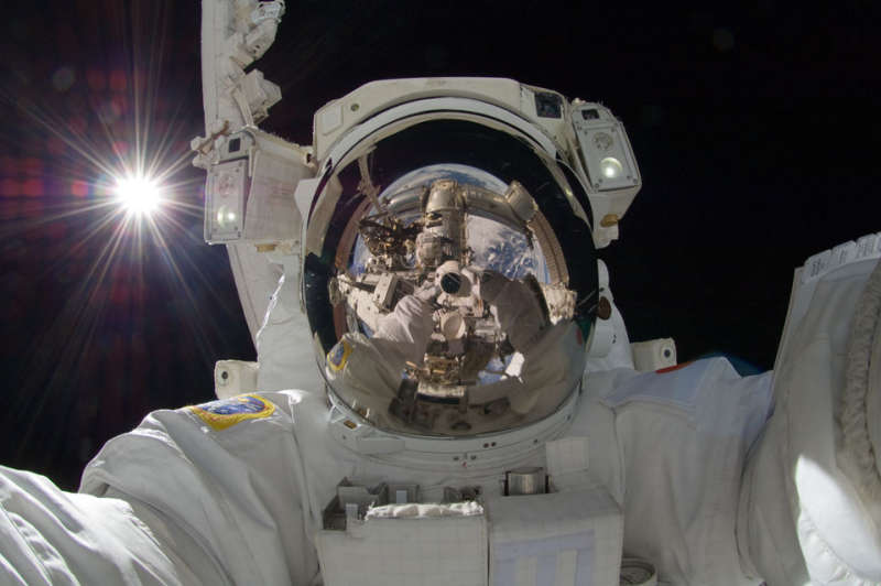 Orbiting Astronaut Self Portrait