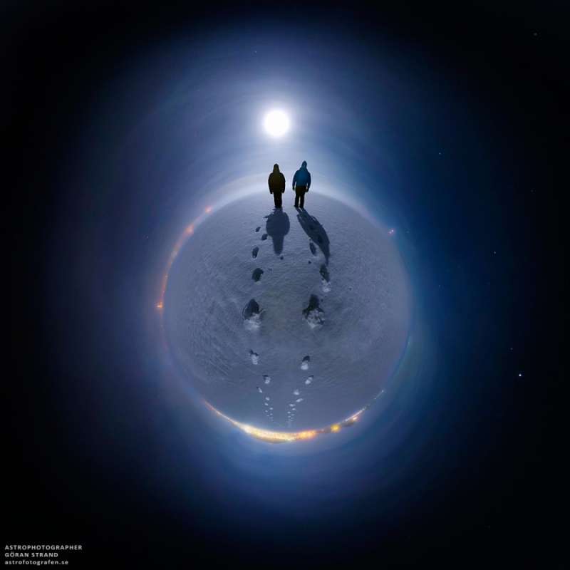 Snow Moon for a Snowy Planet
