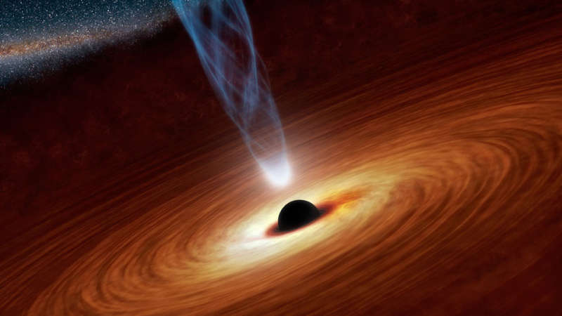 Вращающаяся сверхмассивная черная дыра