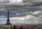 Горизонтальная радуга над Парижем