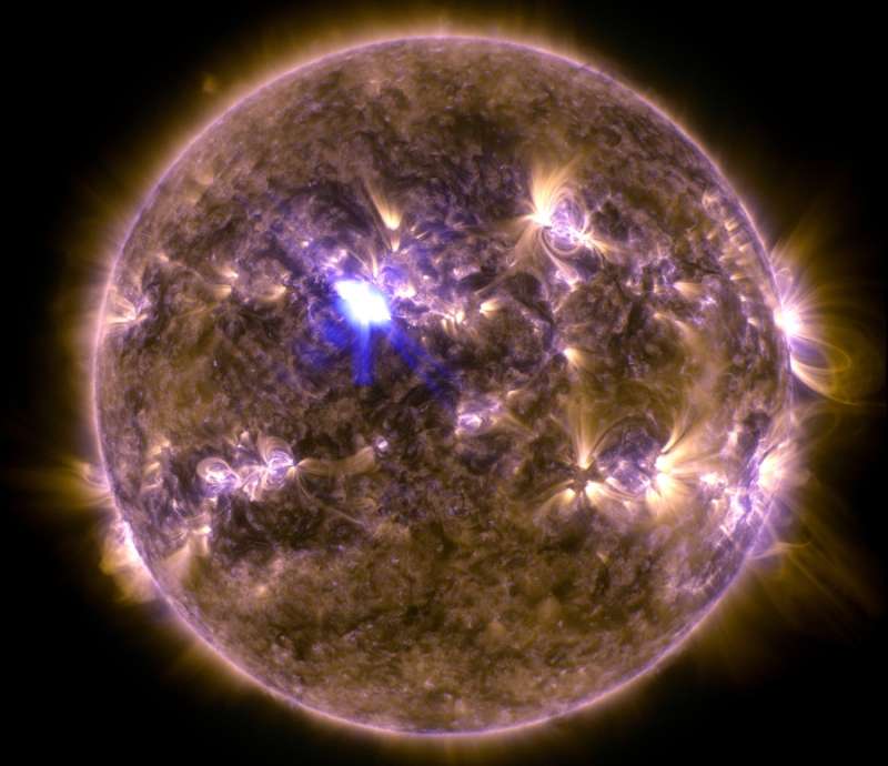 Sun with Solar Flare