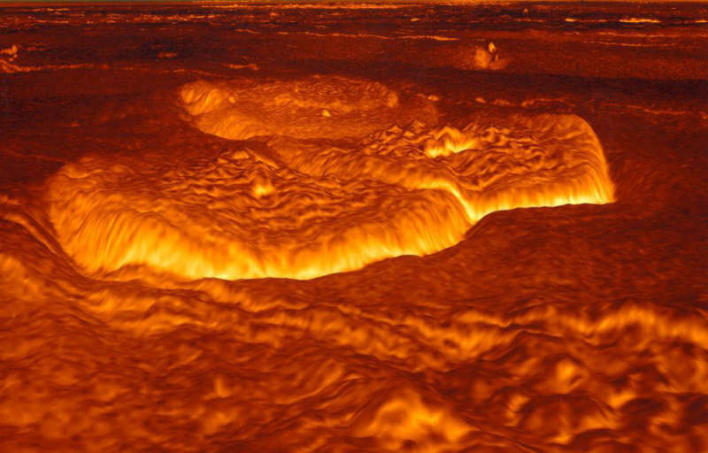 Venus Once Molten Surface