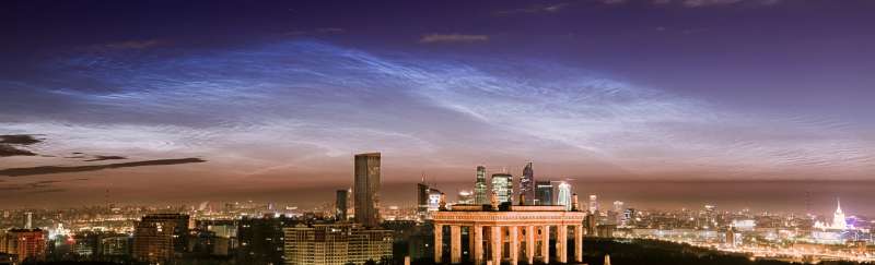 Noctilucent Clouds over Moscow