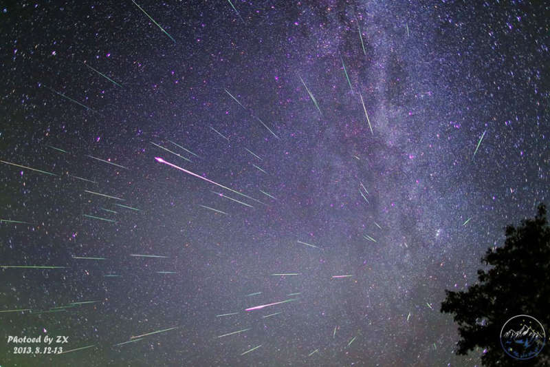 Perseid Meteors Over China