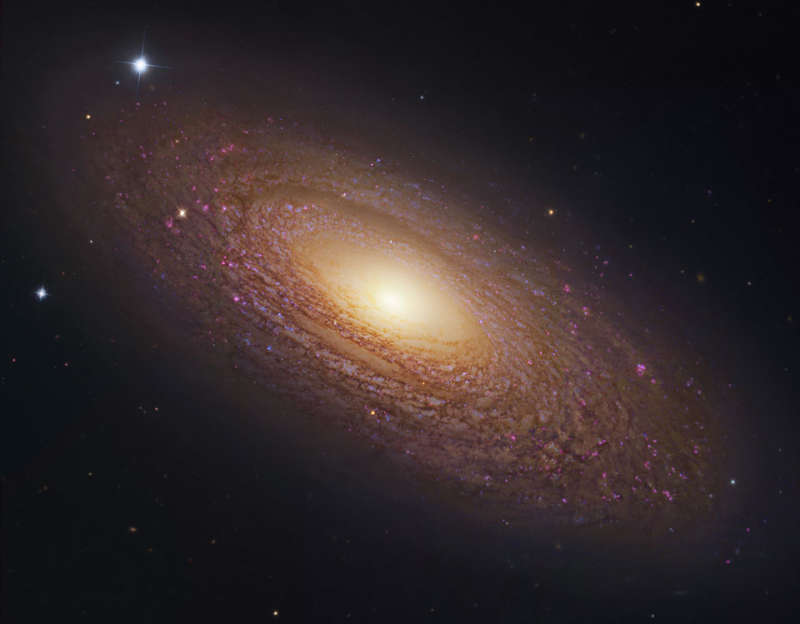 Близкая массивная спиральная галактика NGC 2841