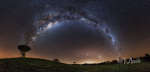 Три галактики над Новой Зеландией