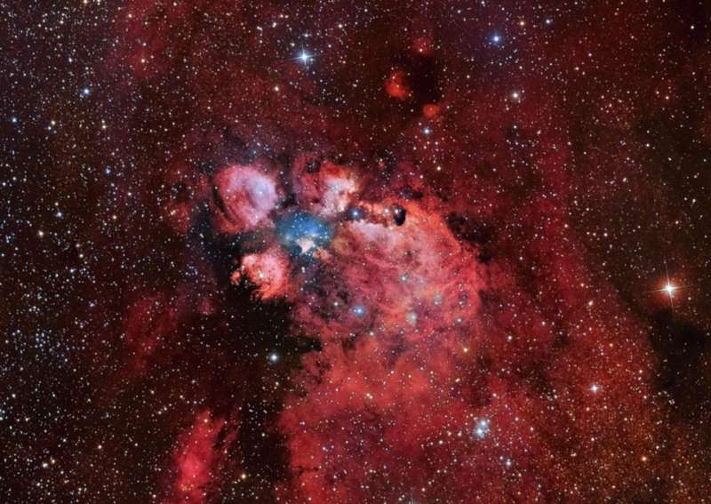 NGC 6334: туманность Кошачья Лапа