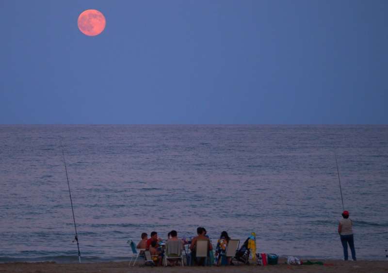 Alicante Beach Moonrise