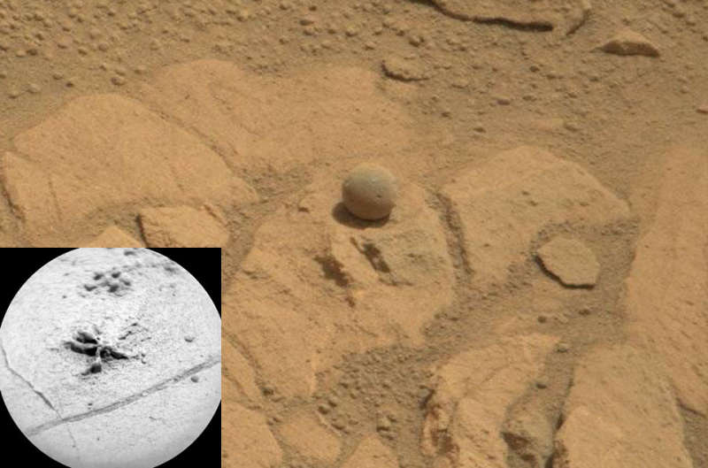 Unusual Rocks near Pahrump Hills on Mars