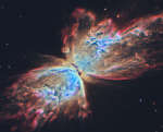 Туманность Бабочка от Хаббла