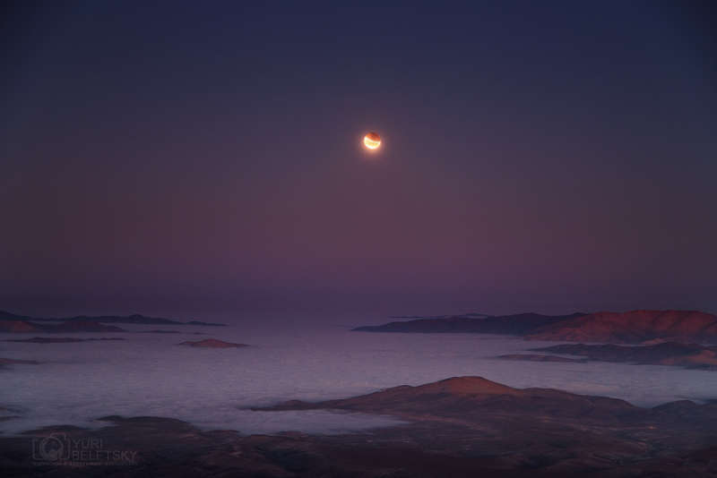 Eclipse at Moonset