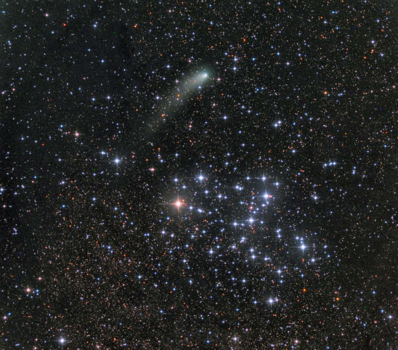 Messier 6 and Comet Siding Spring