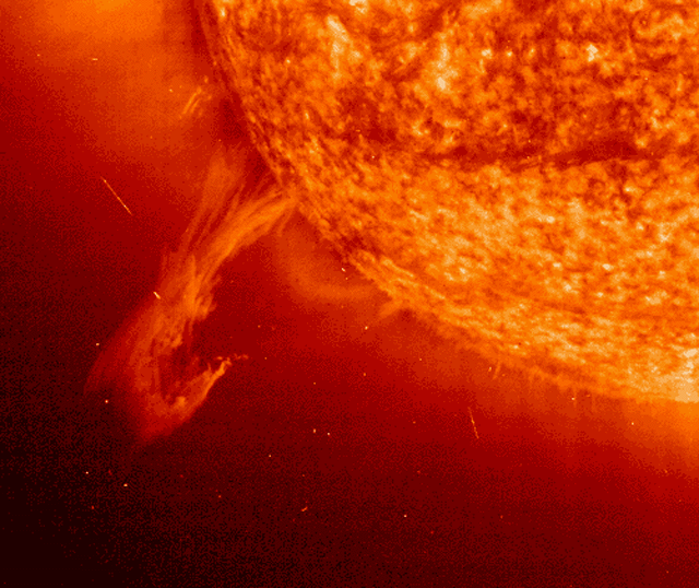 A Twisted Solar Eruptive Prominence