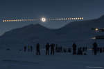 Полное солнечное затмение над Свальбардом