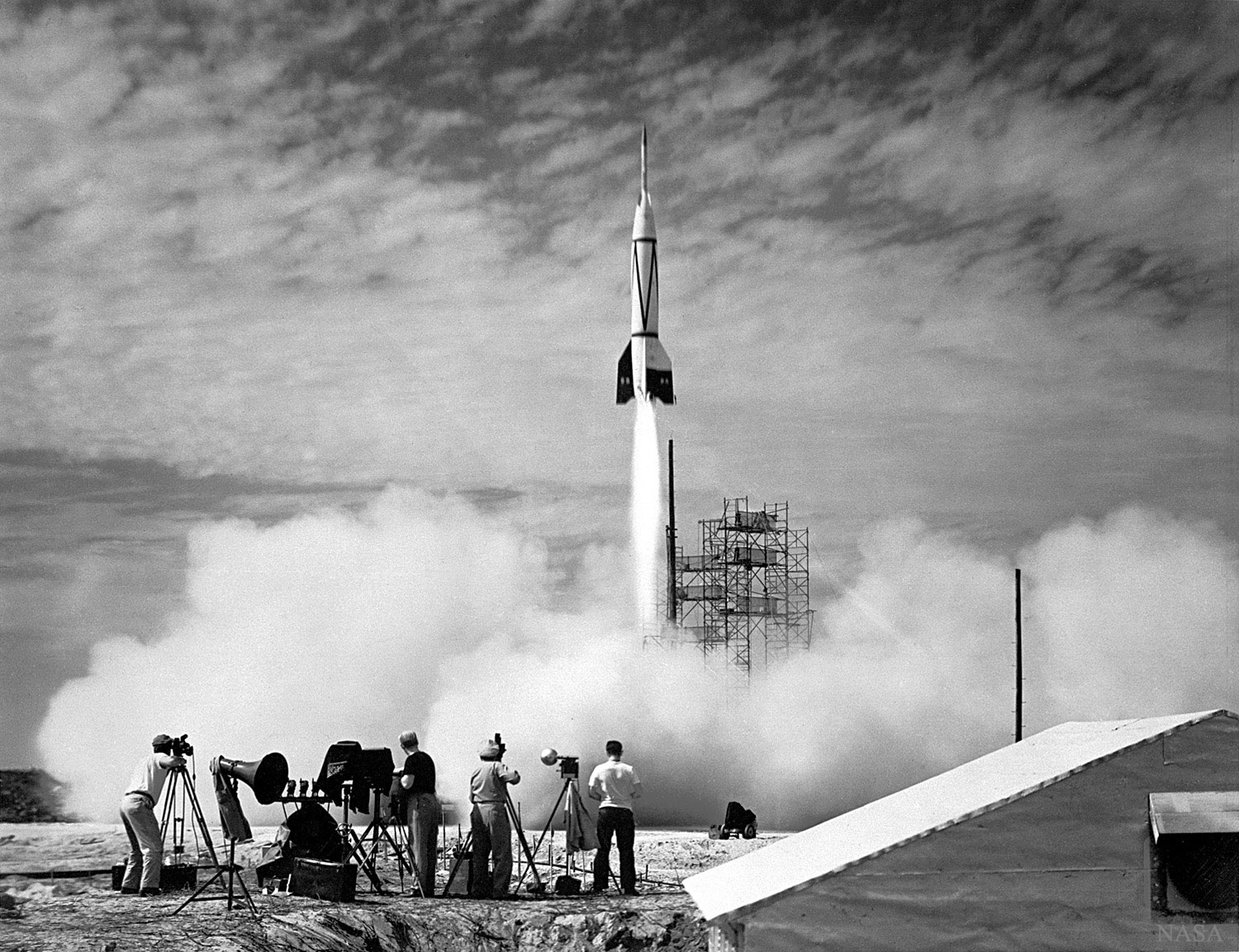 The First Rocket Launch from Cape Canaveral