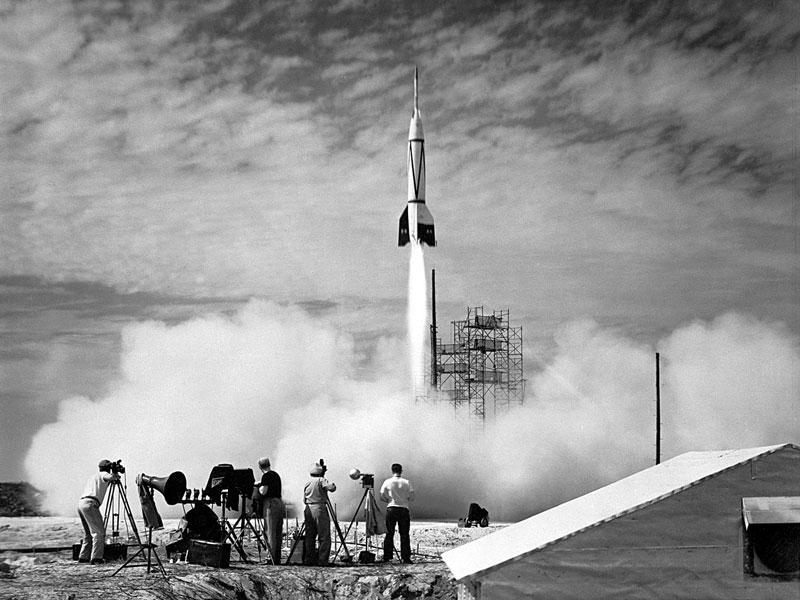 The First Rocket Launch from Cape Canaveral