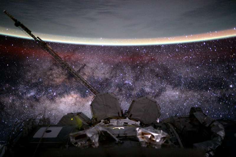 Earth and Milky Way from Space