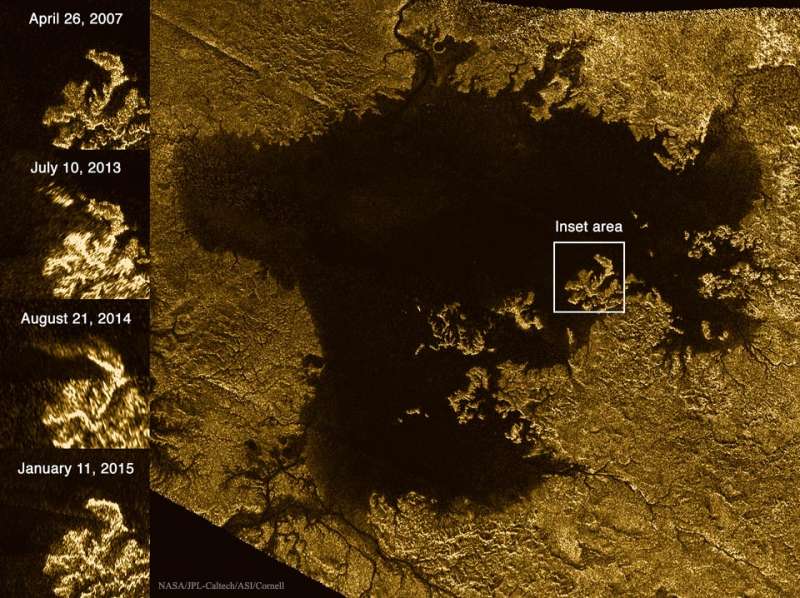Mystery Feature Now Disappears in Titan Lake