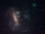 Близкая комета и Большое Магелланово Облако
