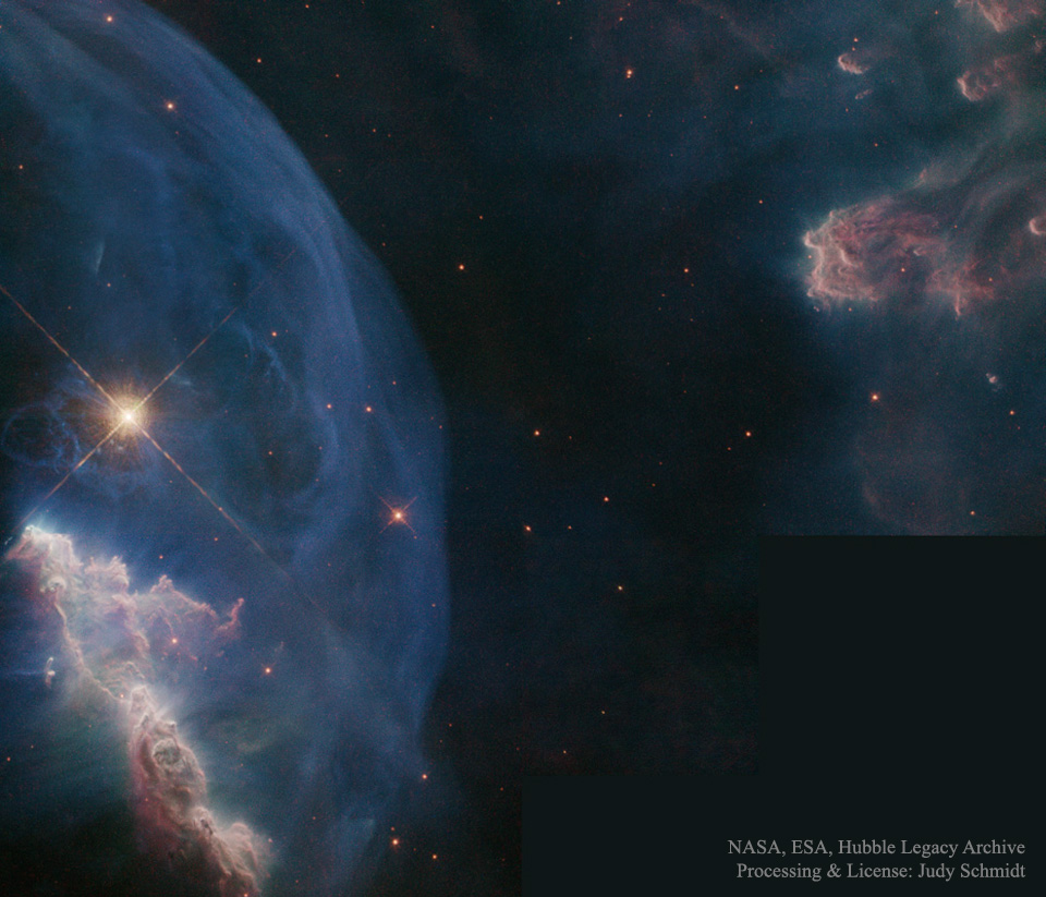 Close up of the Bubble Nebula