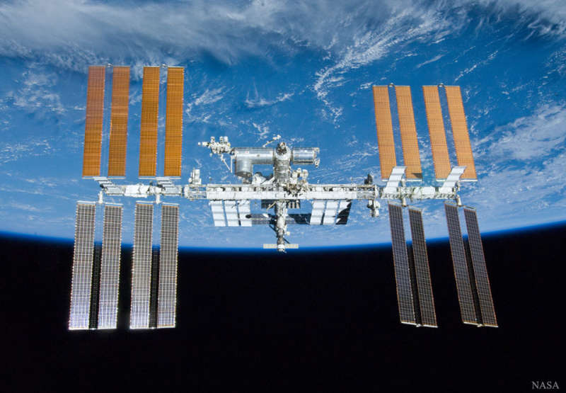 Международная космическая станция над Землёй