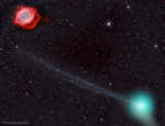 Комета PanSTARRS и туманность Улитка
