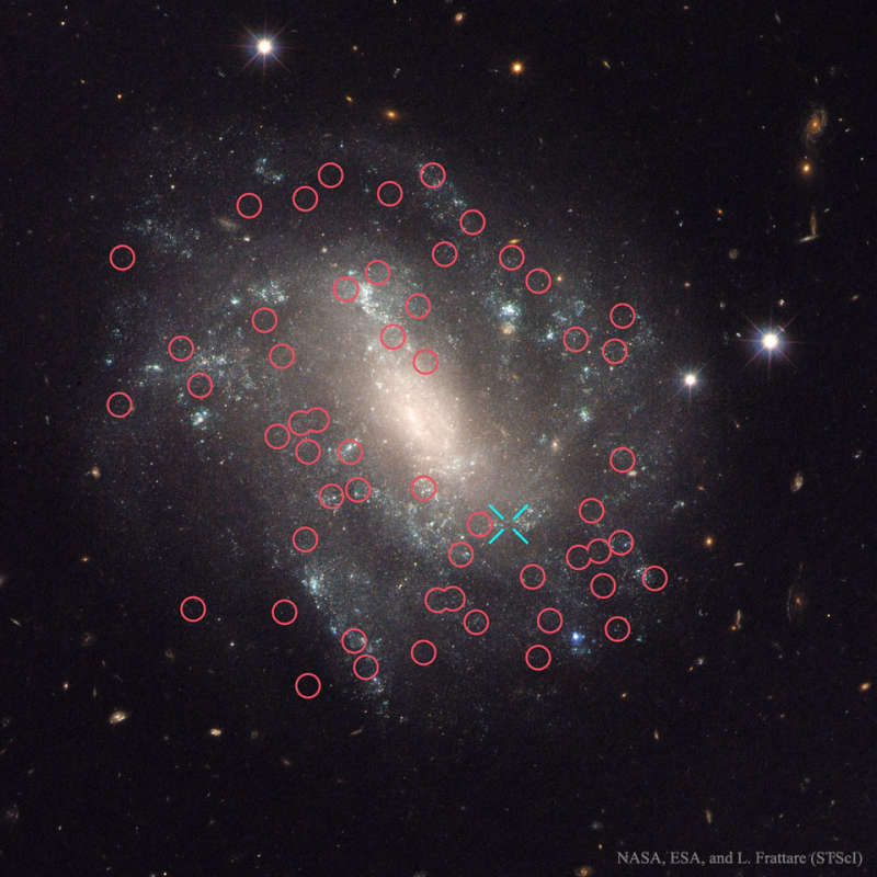 Сверхновая и цефеиды в спиральной галактике UGC 9391