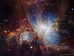 Туманность Ориона в инфракрасном свете от HAWK-I