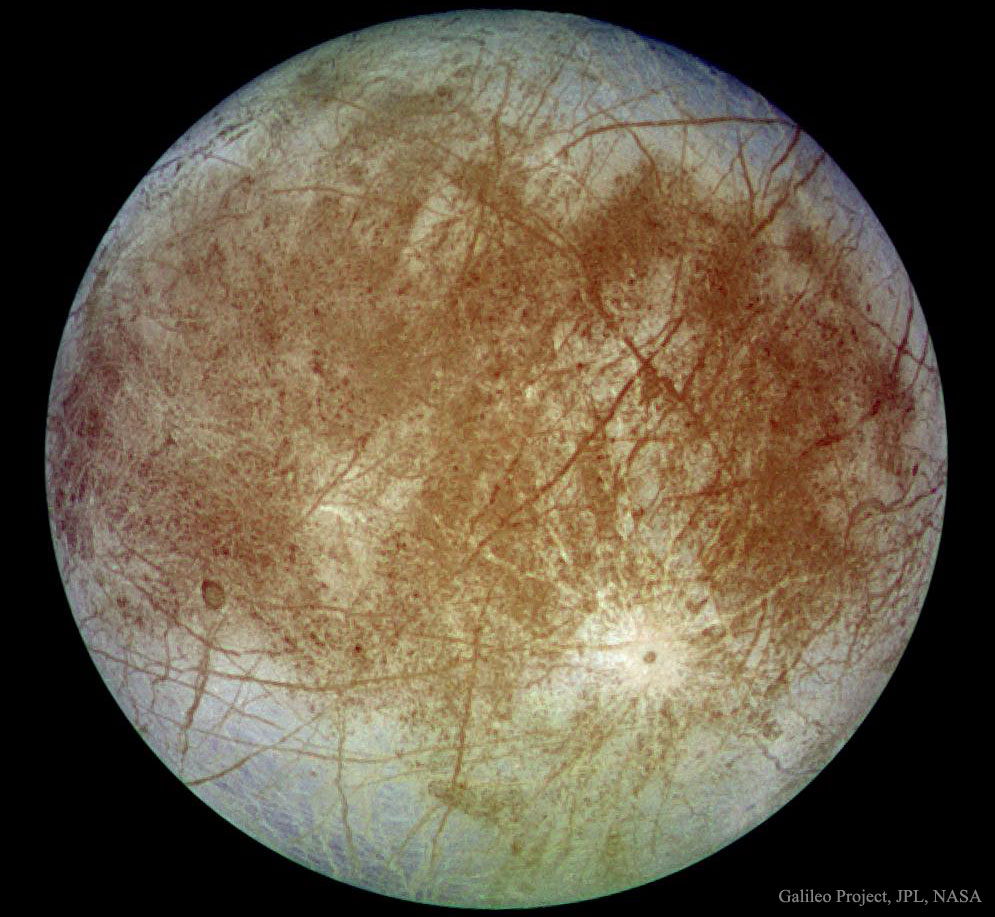 Jupiters Europa from Spacecraft Galileo