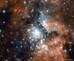 NGC 3603: скопление со вспышкой звездообразования