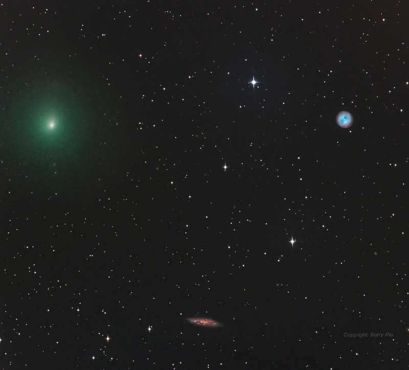 The Comet, the Owl, and the Galaxy