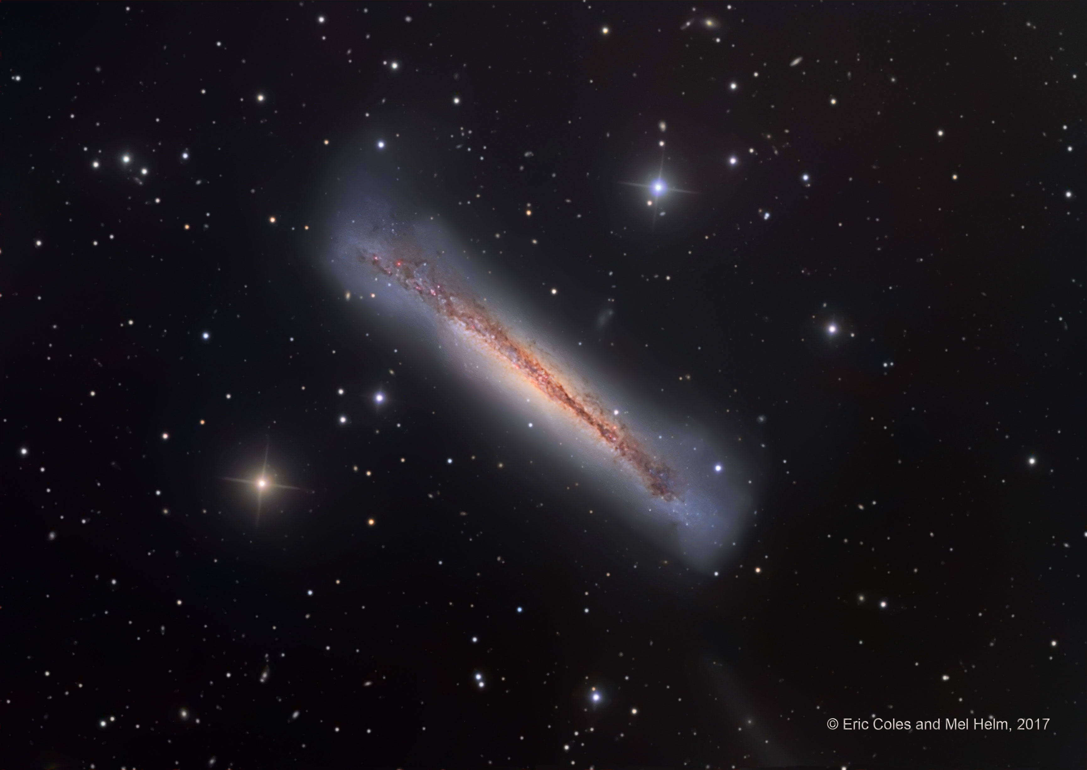 NGC 3628: The Hamburger Galaxy