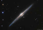 NGC 4565: галактика, видимая с ребра