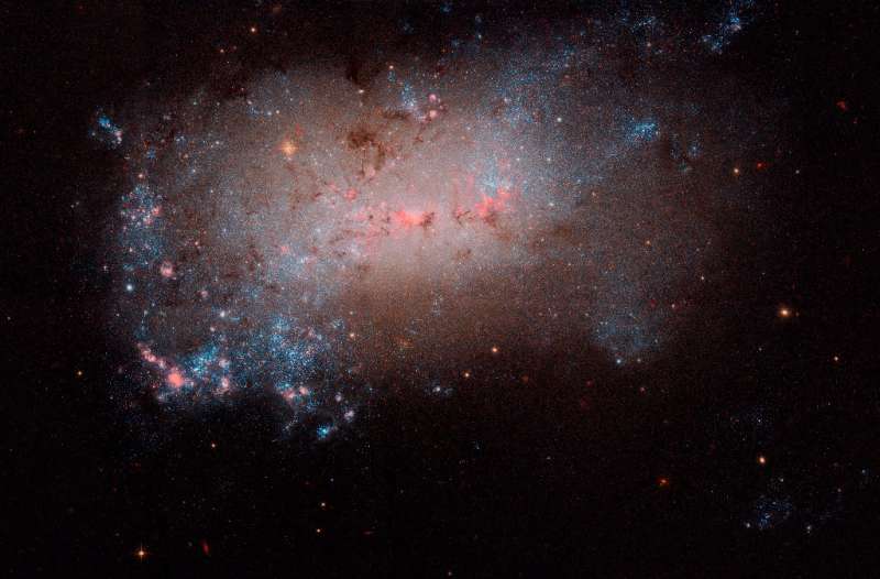 NGC 4449: malen'kaya galaktika krupnym planom