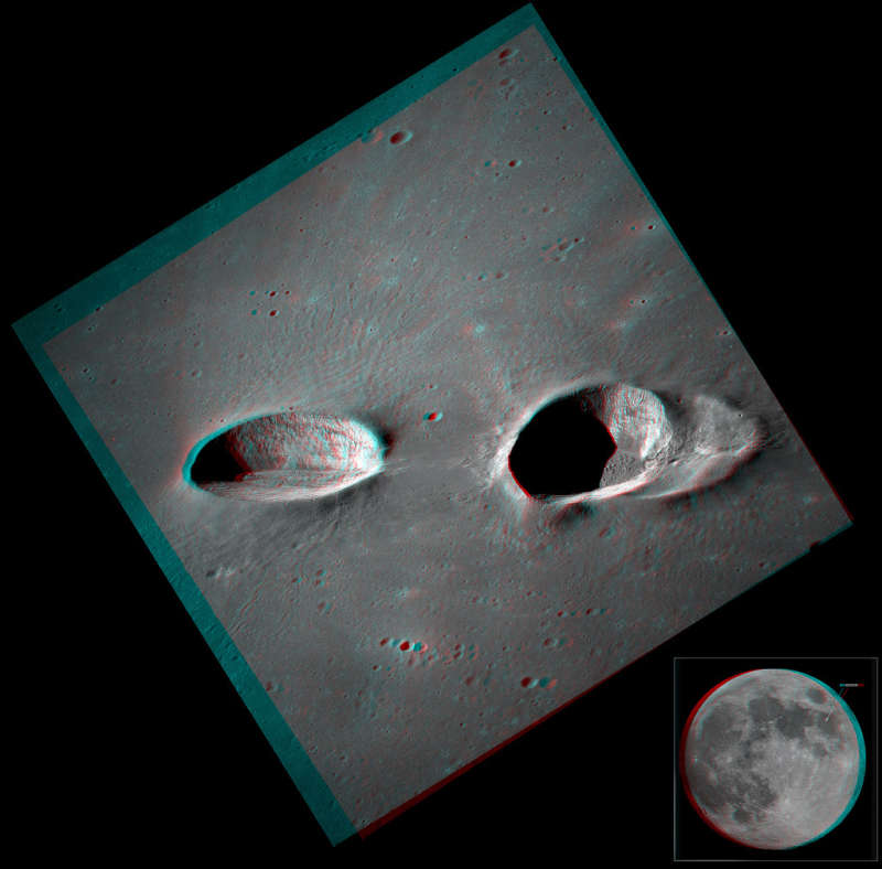 Messier Craters in Stereo