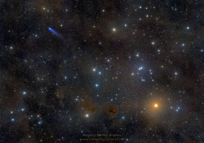 Голубая комета в Гиадах