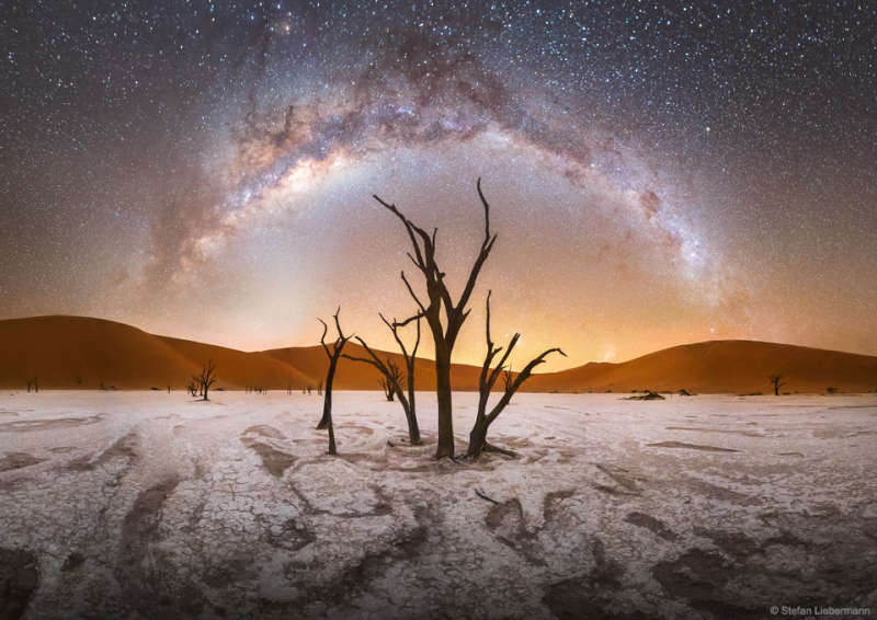 Milky Way over Deadvlei in Namibia