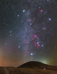 Meteory iz potoka Orionid nad Vnutrennei Mongoliei