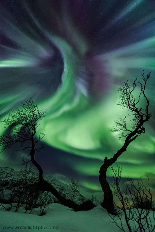 Creature Aurora Over Norway