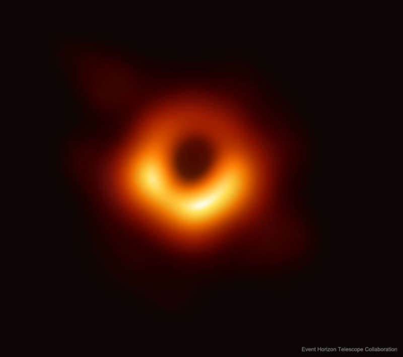 Первое изображение черной дыры