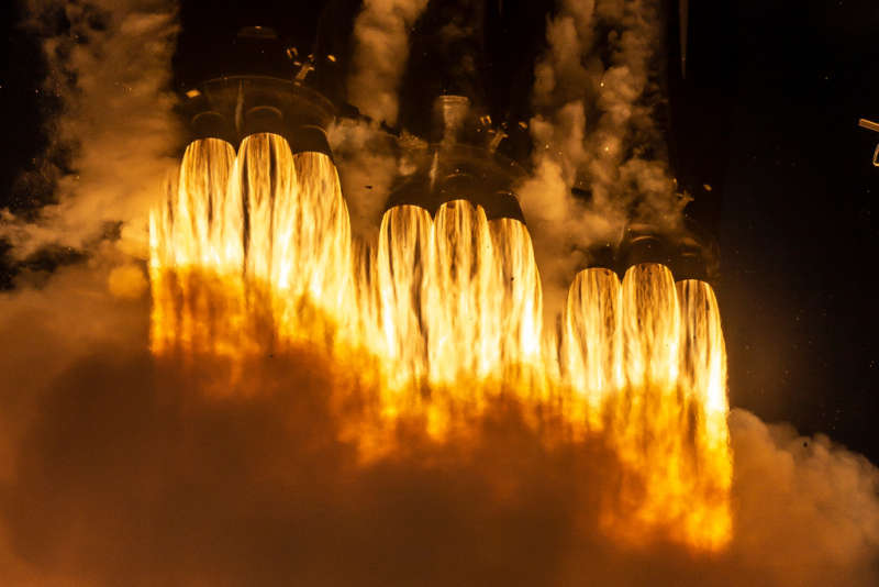 Falcon Heavy Launch Close up