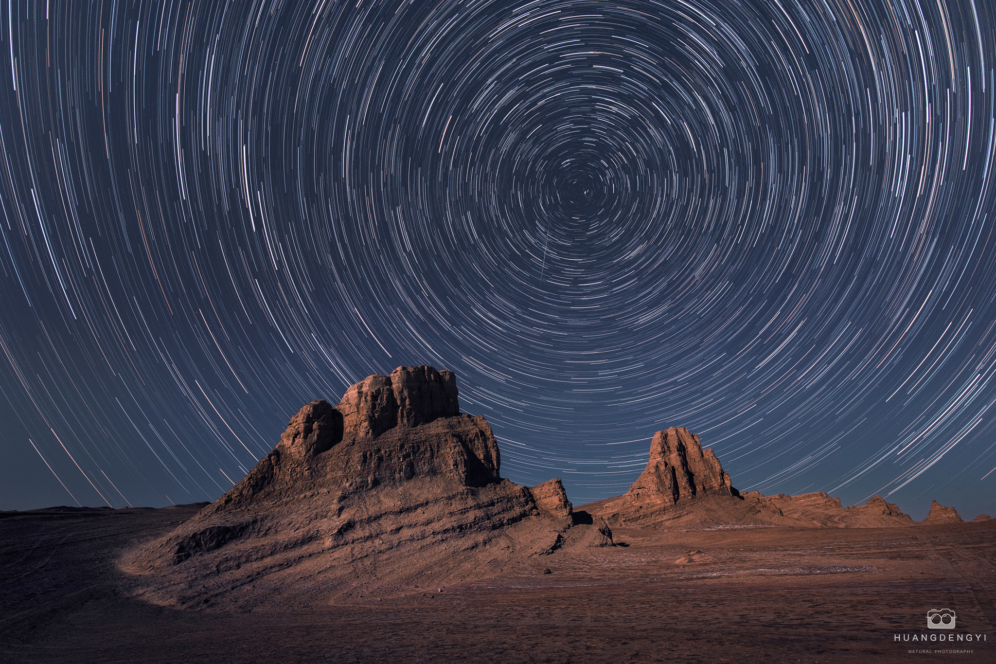 Star Trails for a Red Planet